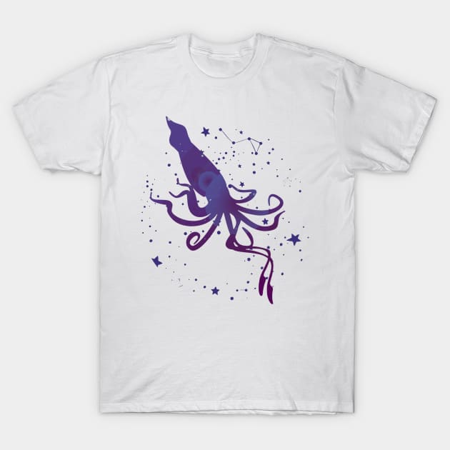 Squid Constellation T-Shirt by TheUnknown93